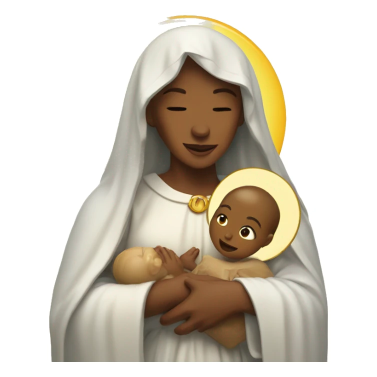 holy Mary with baby Jesus sticker