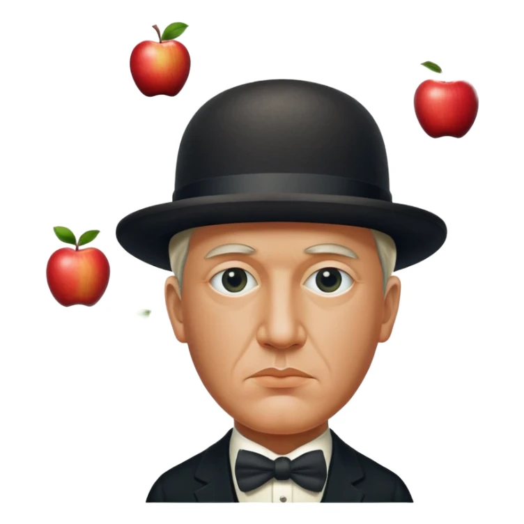 Magritte “the son of man”  sticker