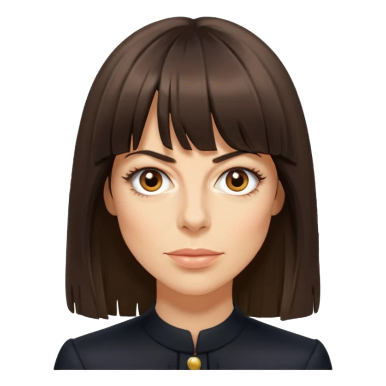 claudia winkleman lots of fringe sticker