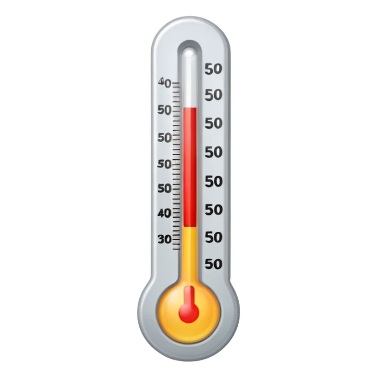 at a 45-degree angle backward and slightly to the right, the thermometer should be gray, like a mercury thermometer, and show 50+>C sticker