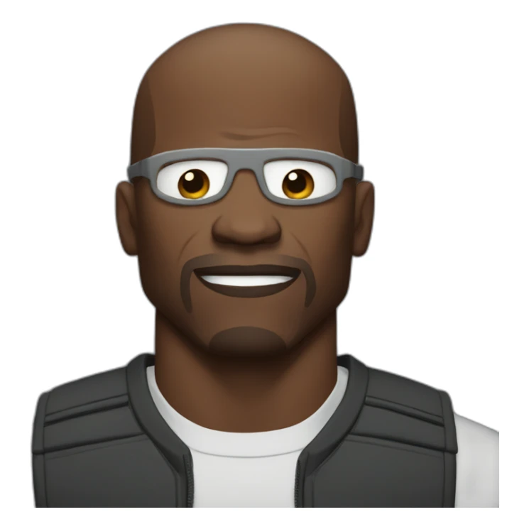 Terry crews with eyes closed sticker