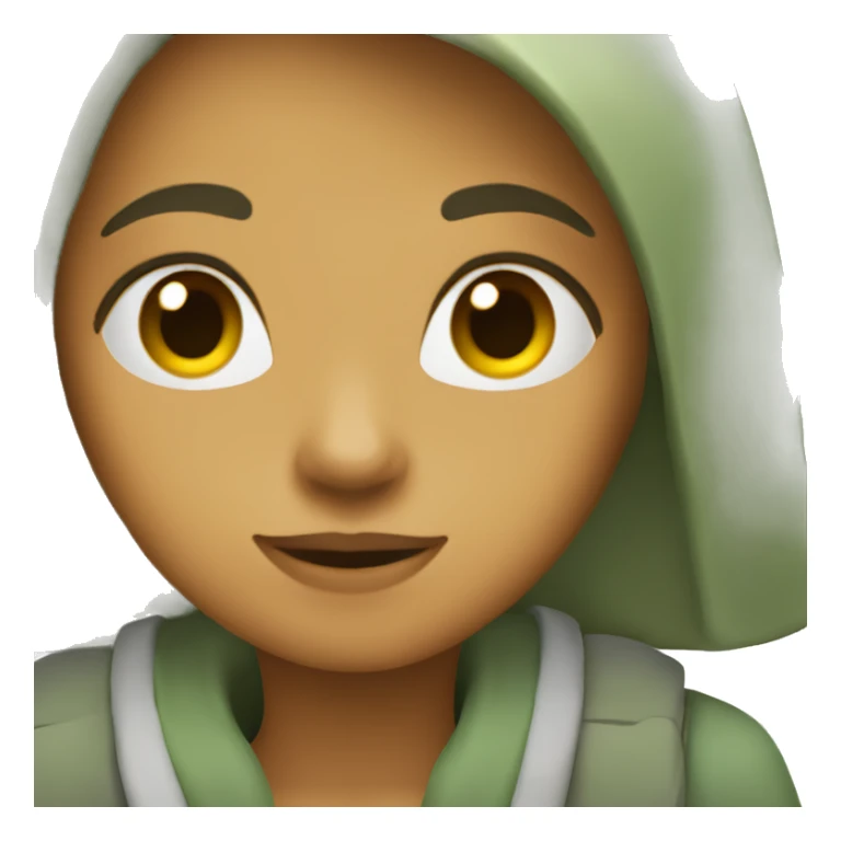 girl in a sage crcar view from side sticker