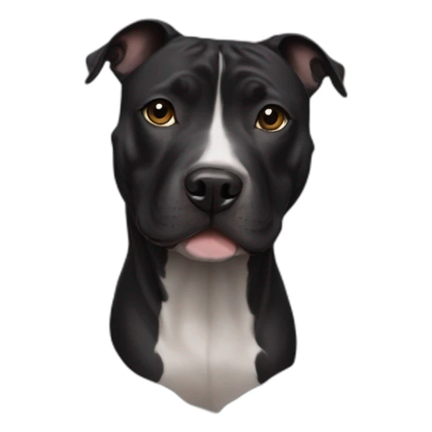 black staffordshire terrier sticker
