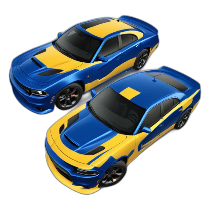2023 Dodge charger superbee b5 blue car sticker