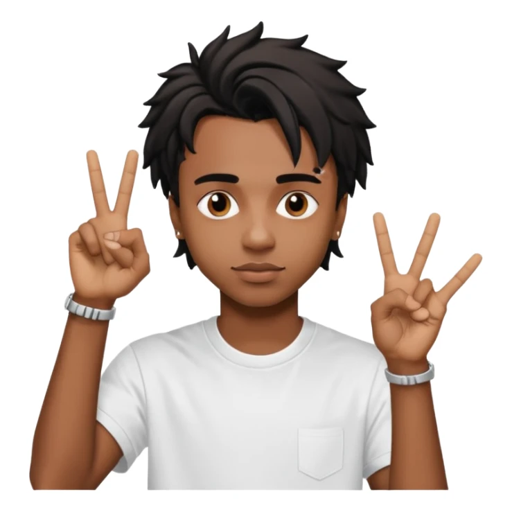 Playboi carti yvl hand sign sticker