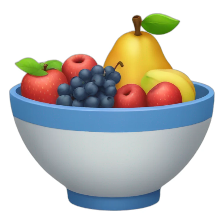 bowl of fruits sticker