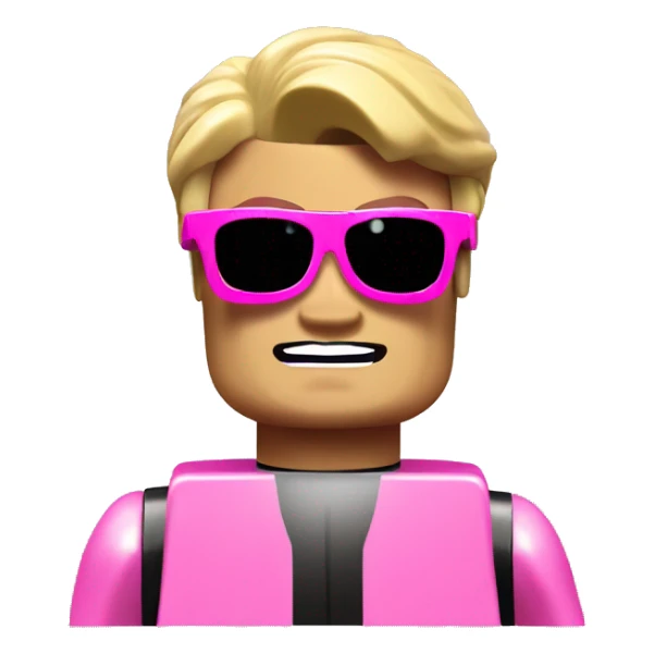 Lego Batman with pink sunglasses sticker