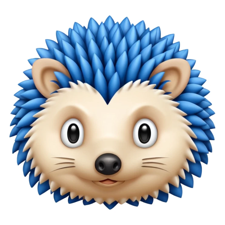 Fat blue hedgehog  sticker