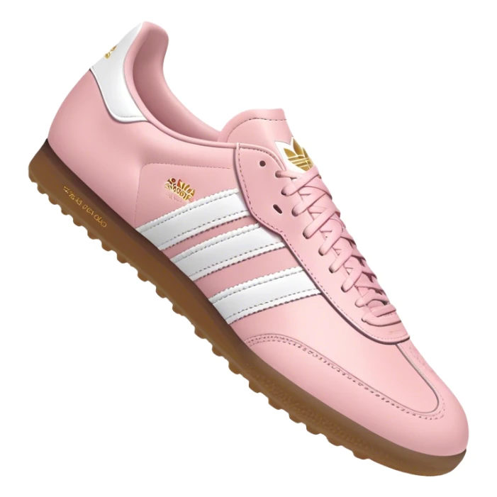 Light pink and white adidas samba sticker