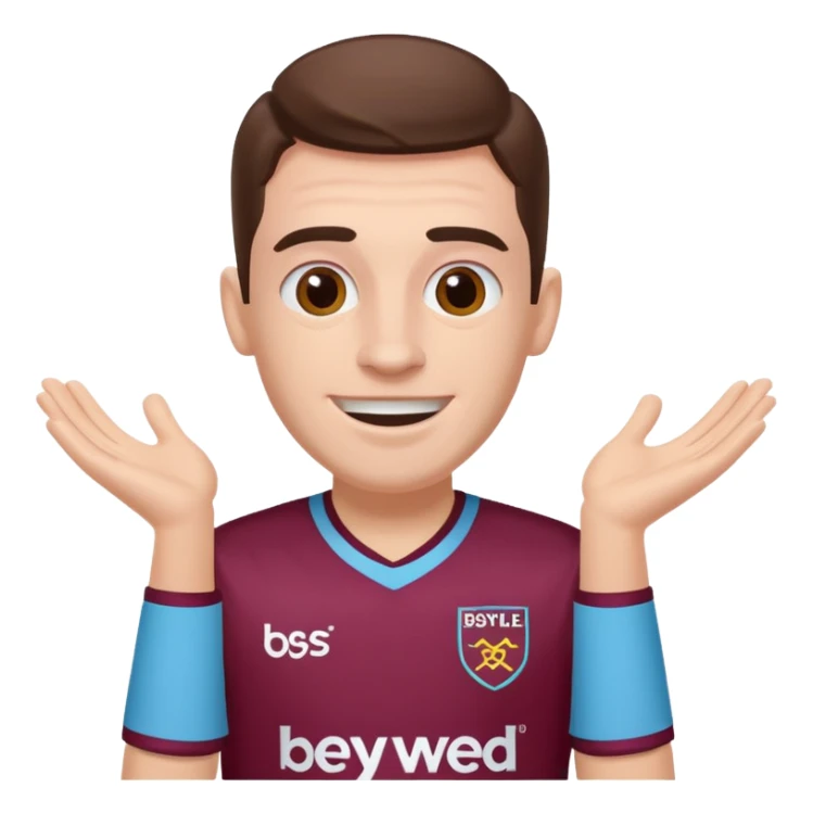 West Ham fan happy with BOYLE on their jersey sticker