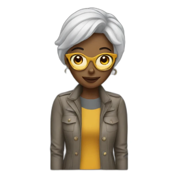 designer woman sticker