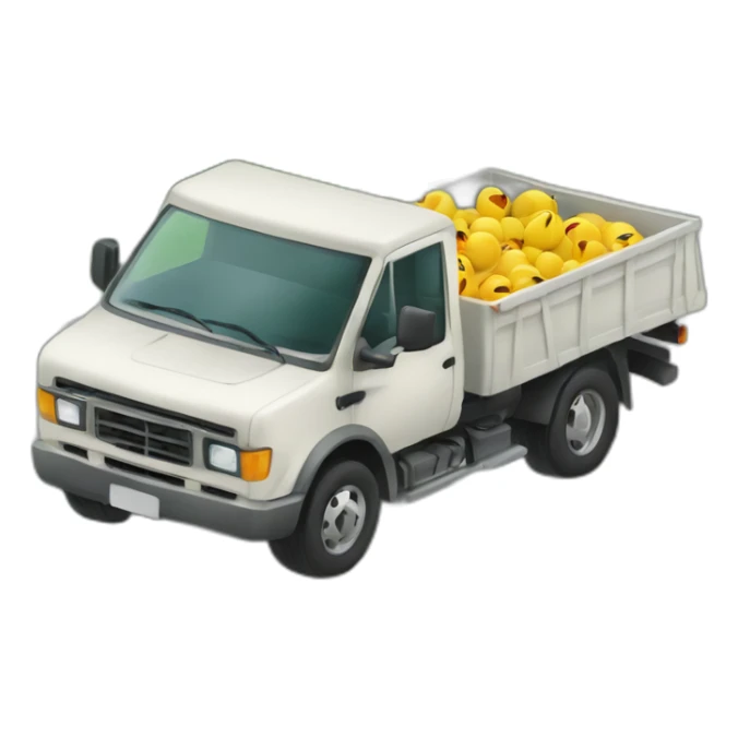 Voiture qui mange un camion sticker