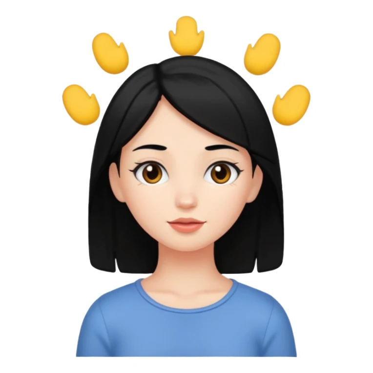 a foot  on a girl's head sticker