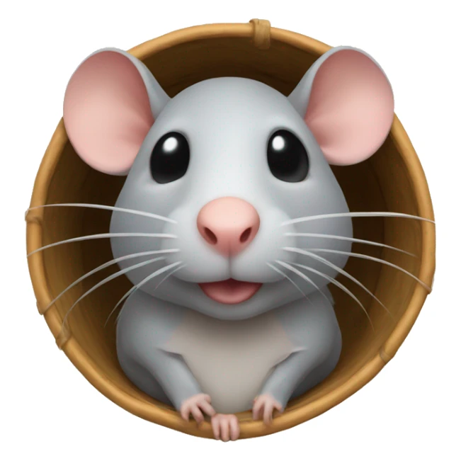 Rat with hut sticker