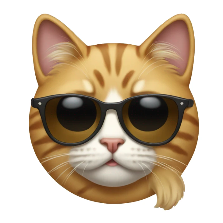 Cat with sunglasses sticker