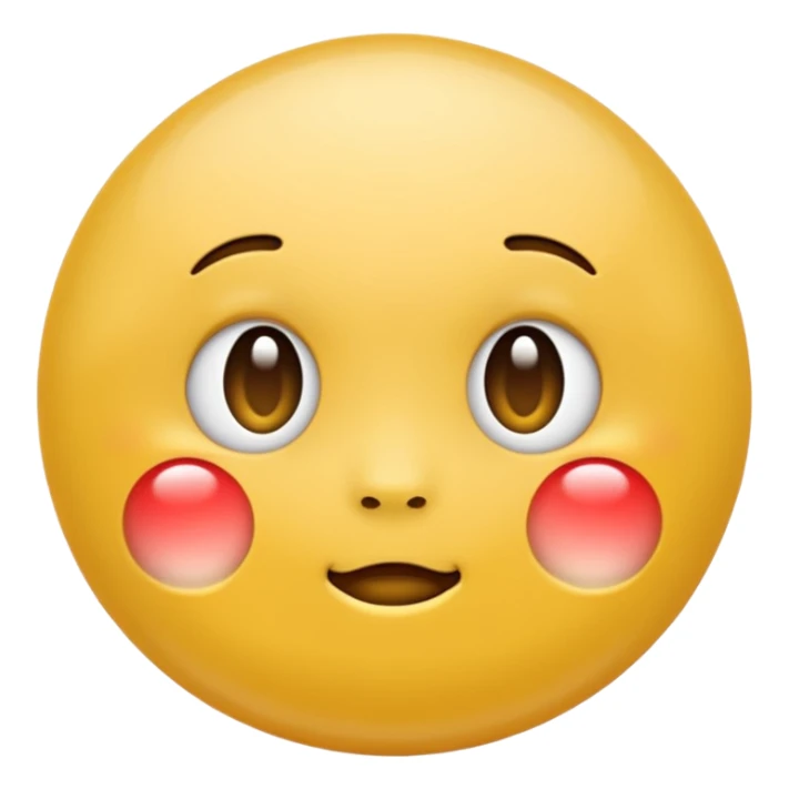 bubble cheek emoji (apple emoji style) sticker
