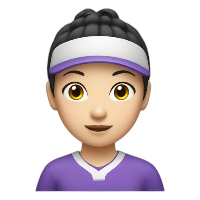 asian girl sporty sticker