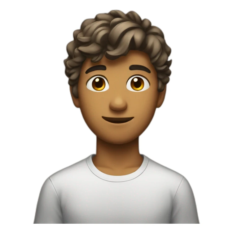 a teen that has a cute face and handsome sticker