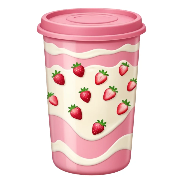 A strawberry joghurt. In the packaging sticker