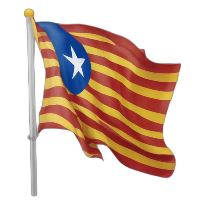 Bandera estelada catalana sticker
