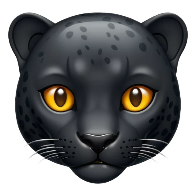 Black jaguar, similar to the traditional iPhone emoji. sticker