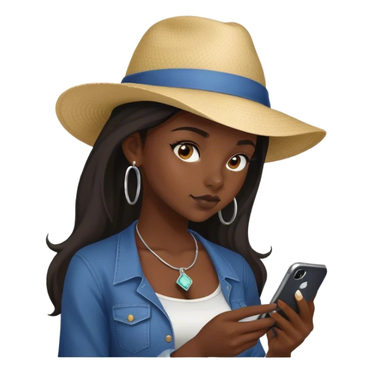 darkskin girl making bets on fanduel sticker