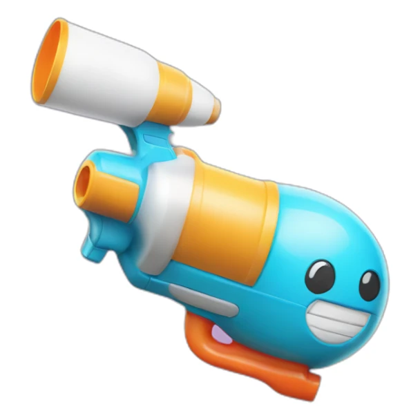 Gumball cartoon with supersoaker sticker