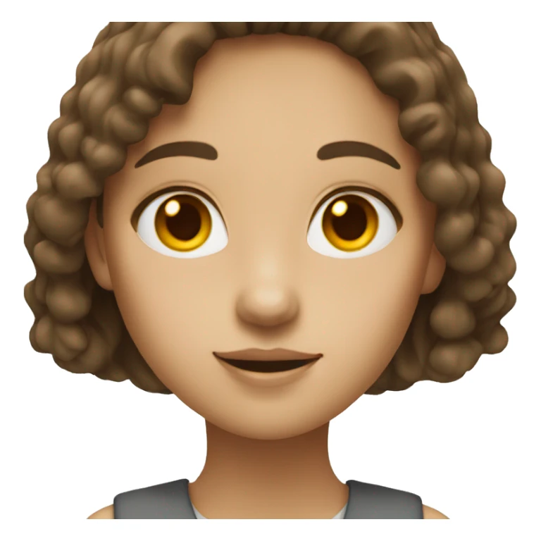 An architect girl with brown hair sticker