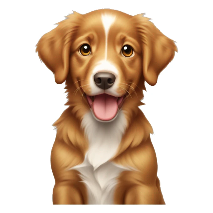 Nova Scotia duck tolling retriever puppy sticker
