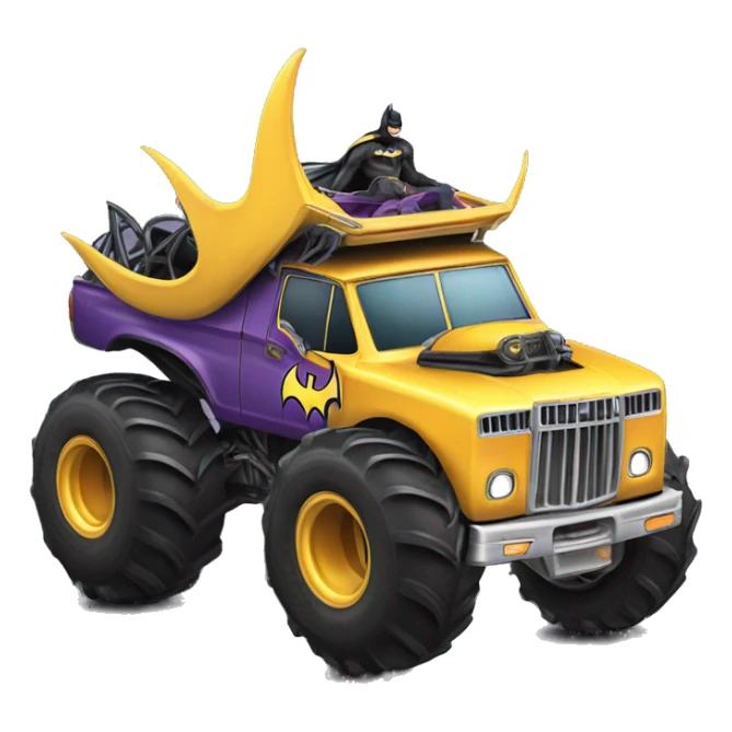 Batgirl Land yacht monster truck  sticker