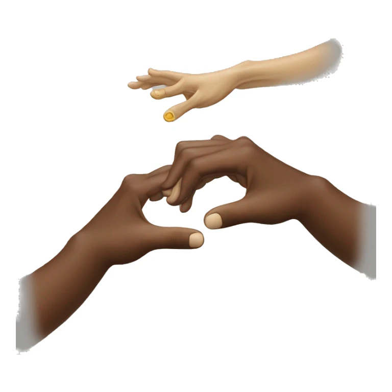 The creation of Adam hands sticker