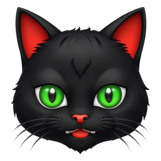 a bad kitty on the waves. make the cat look devlishish sticker