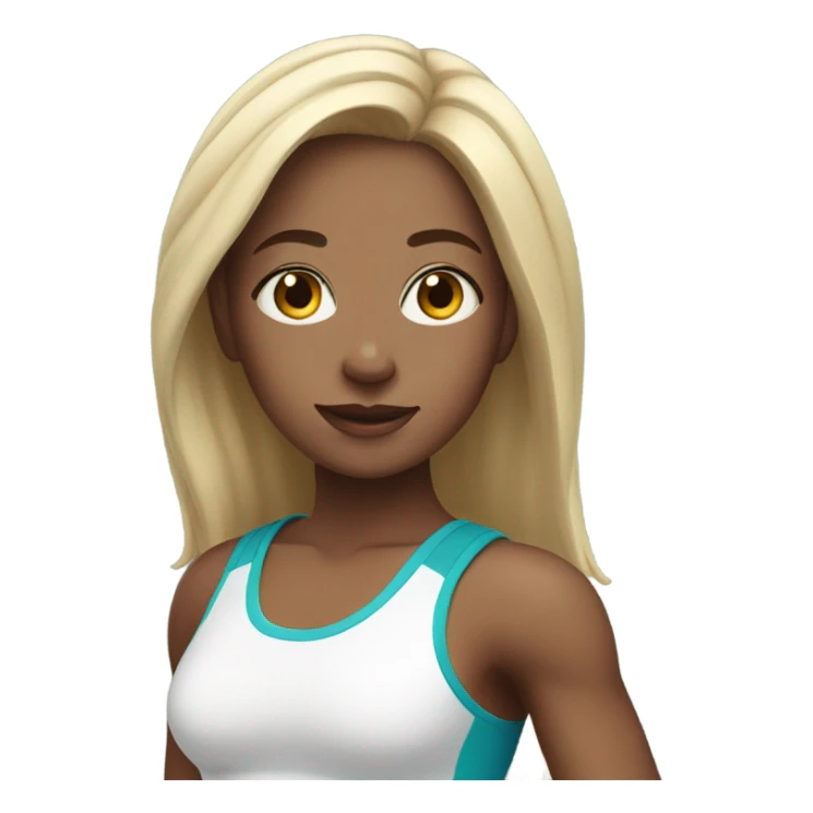 girl in cute athletic outfit sticker