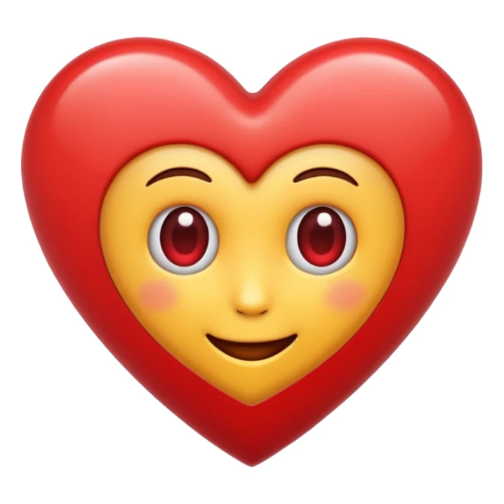 an emoji for fullscreen in red and cartoonstyle sticker