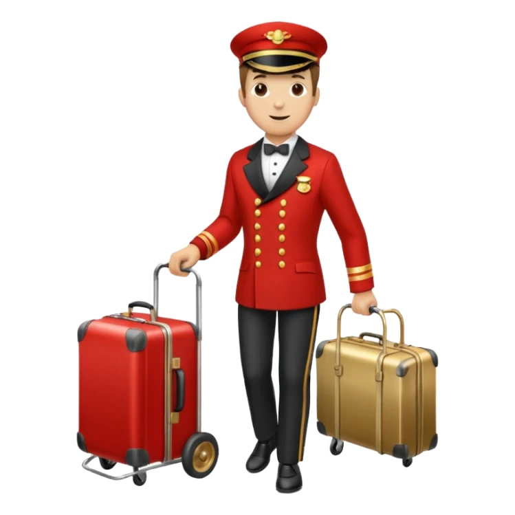 Bellboy trolley sticker