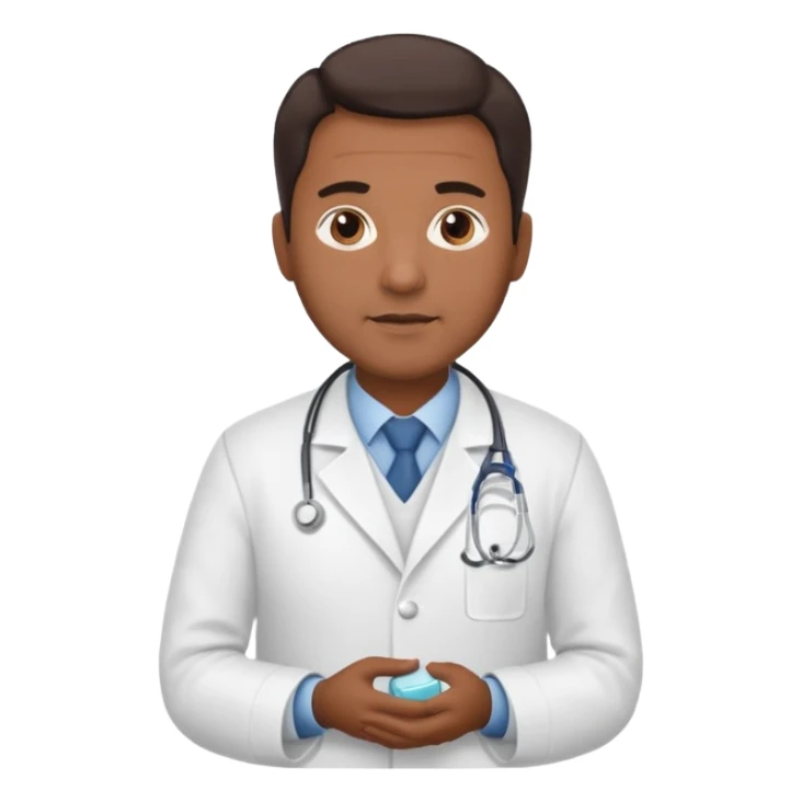 male obstetrician middle age darker skin sticker