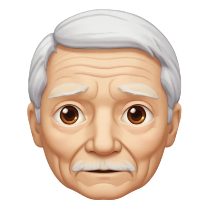 hazle mas arrugas , cabello blanco sticker