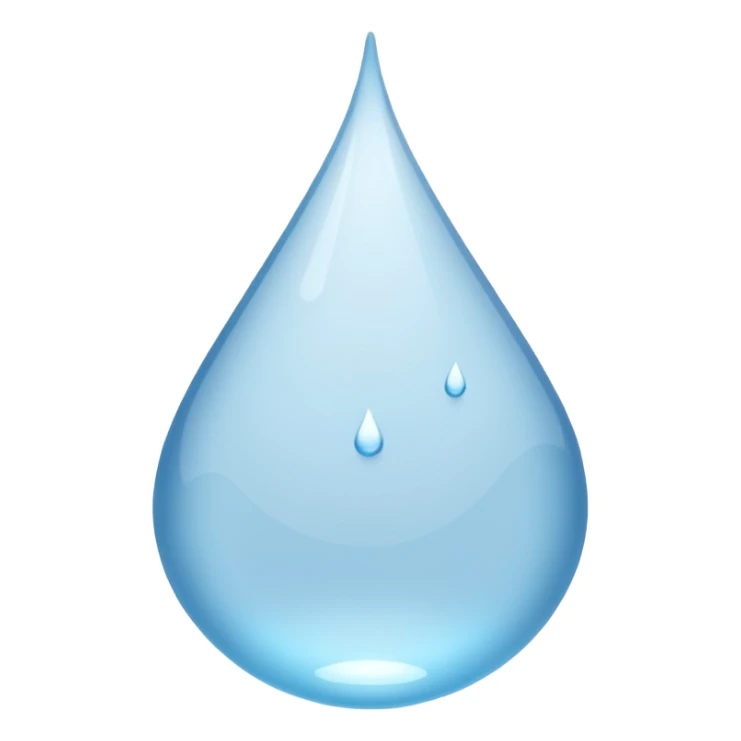 Gota de agua blanca  sticker