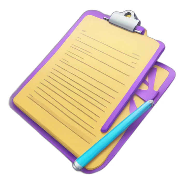 movie clipboard bright colors sticker