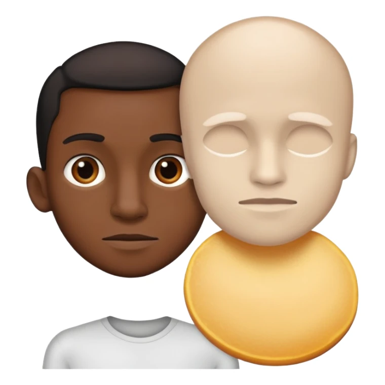 Black baken skinny man sticker