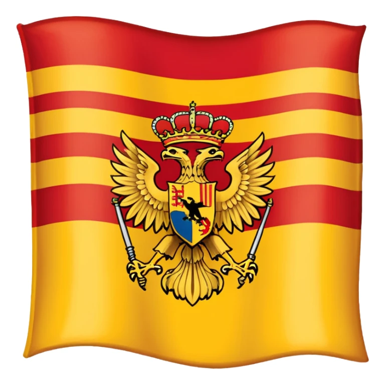 añade a la bandera de españa dos aguilas sticker