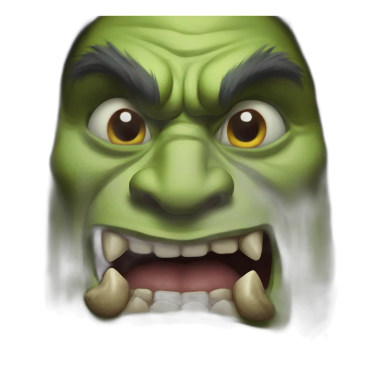 Orc(world of warcraft) zugzug face (derp) sticker
