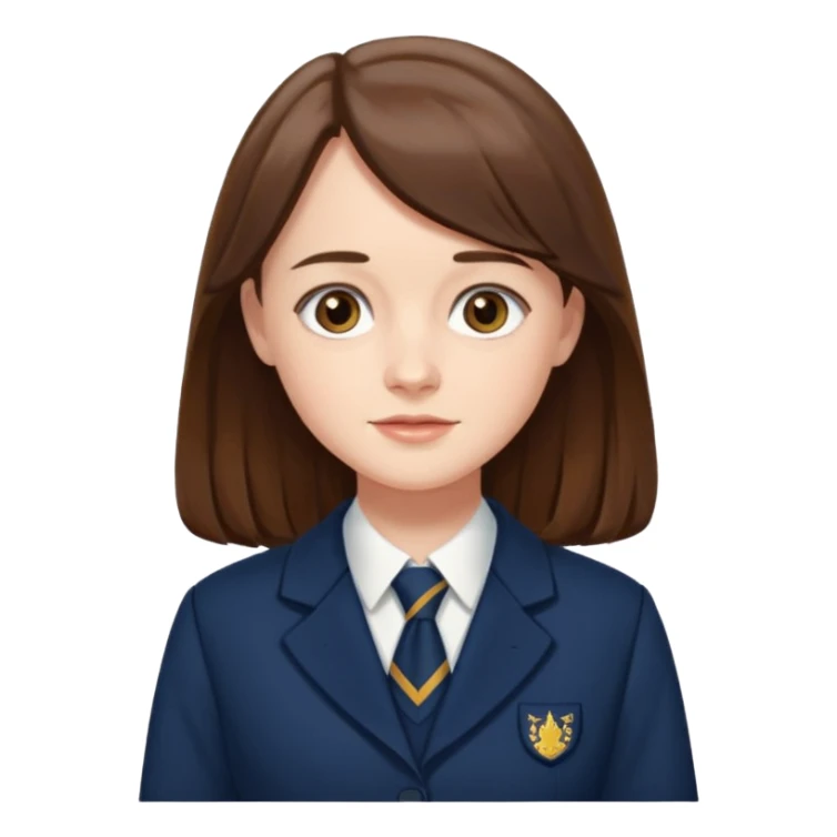 Rory Gilmore school uniform long hair sticker