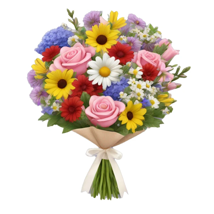 ￼ Bouquet of mixed flowers ￼ sticker