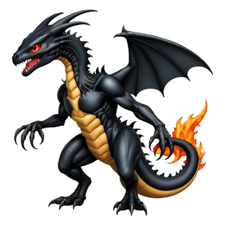  Venom-Charizard-Xenomorph-hybrid-fantasy-creature (full body) sticker
