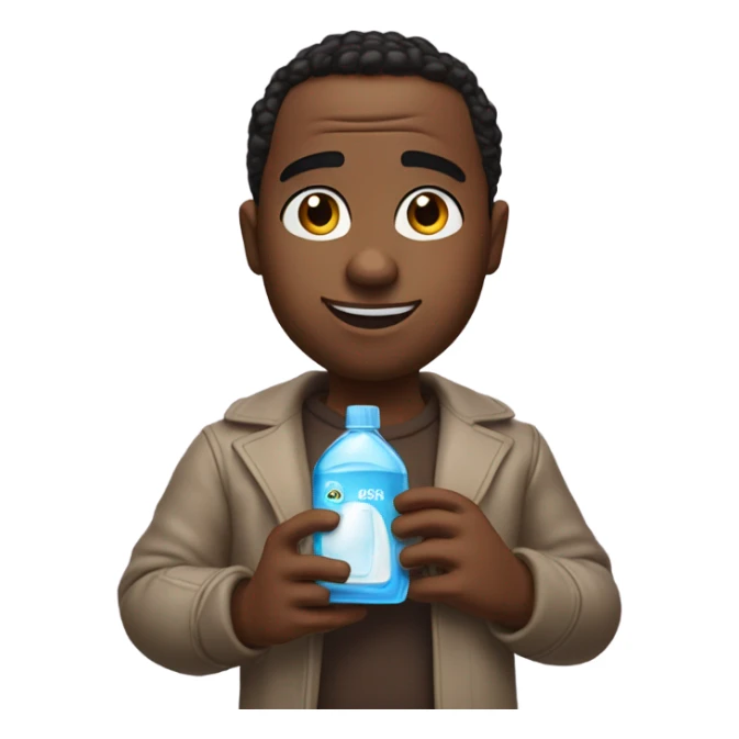 diddy holding baby oil sticker