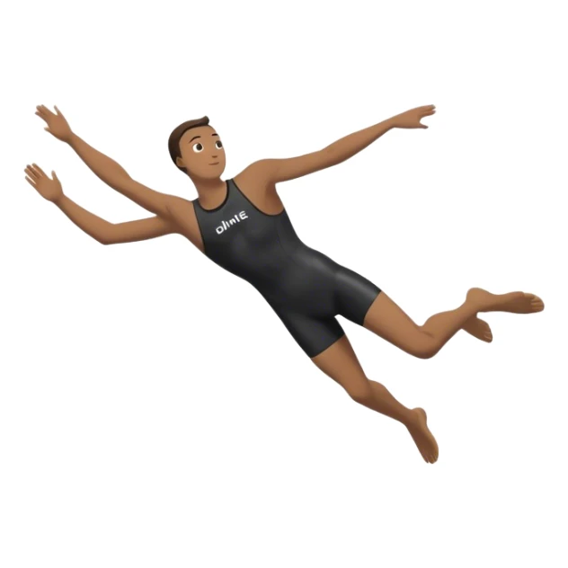 A diver mid-air after jumping off a diving pool,  Below him, a pool labeled "Confidence". A subtle 5-4-3-2-1 on the diving board shows they took the leap despite fear. sticker