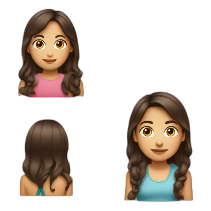 Une fille brune mais un coup de pelle à un garcon sticker