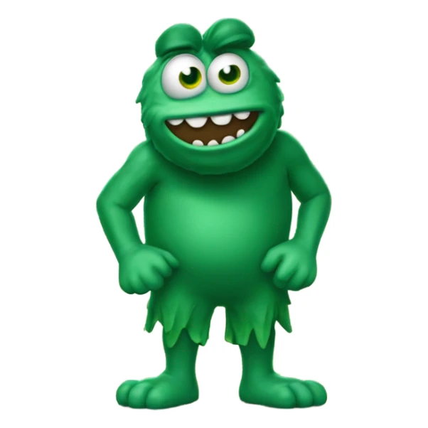 Wally the green monster sticker