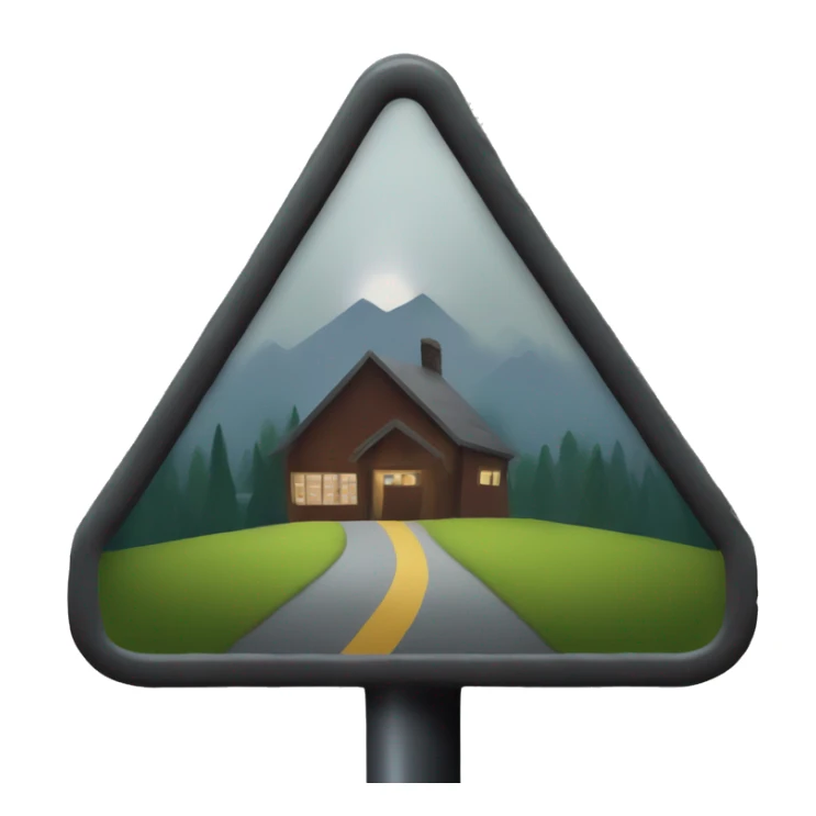 Twilight Inspired Emoji : Forks, Washington Signpost – A “Forks” town sign, maybe with some rainy or misty details, would represent the small-town setting of the story. sticker